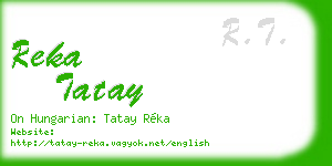 reka tatay business card