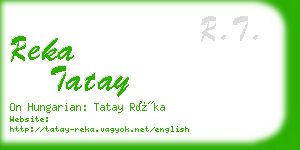 reka tatay business card